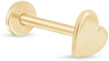 Gold-Tone Stud Heart Earrings