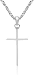 Gold-Tone Cross Necklace, 26.5mm