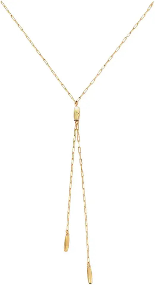 Gold-Tone Sterling Silver Initial Necklace