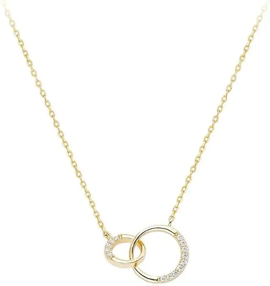 Gold-Tone Moissanite Necklace