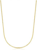 Gold-Tone Square Box Chain Necklace