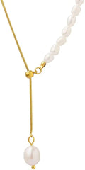 Gold-Tone Freshwater Pearl Necklace