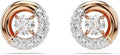 Rose Gold-Tone Round Stud Earrings