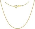 Gold-Tone Box Chain Necklace