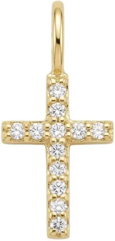 Gold-Tone Cross Pendant