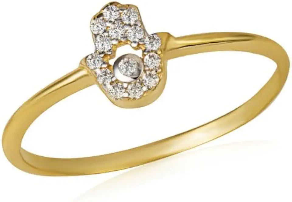 Gold-Tone Cubic Zirconia Ring
