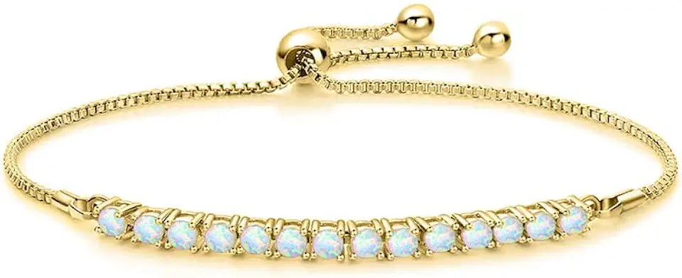 Gold-Tone Opal Bracelet