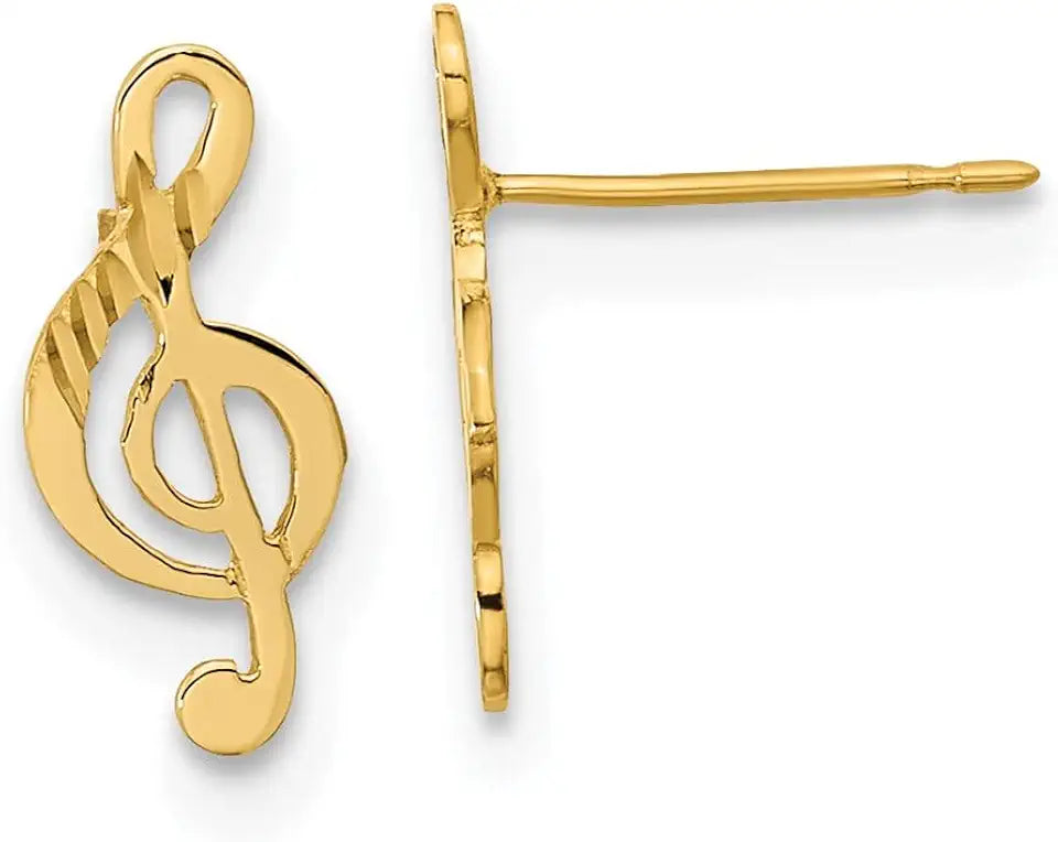Gold-Tone Earrings, 5mm
