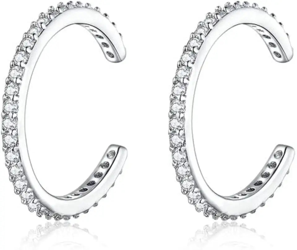 Gold-Tone Moissanite Earrings