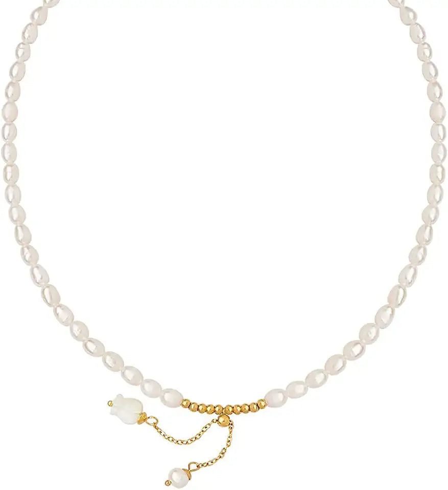 Gold-Tone Freshwater Pearl Necklace