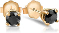 Gold-Tone Round Stud Earrings