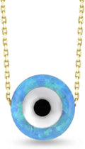 Gold-Tone Opal Necklace, 18 Inch