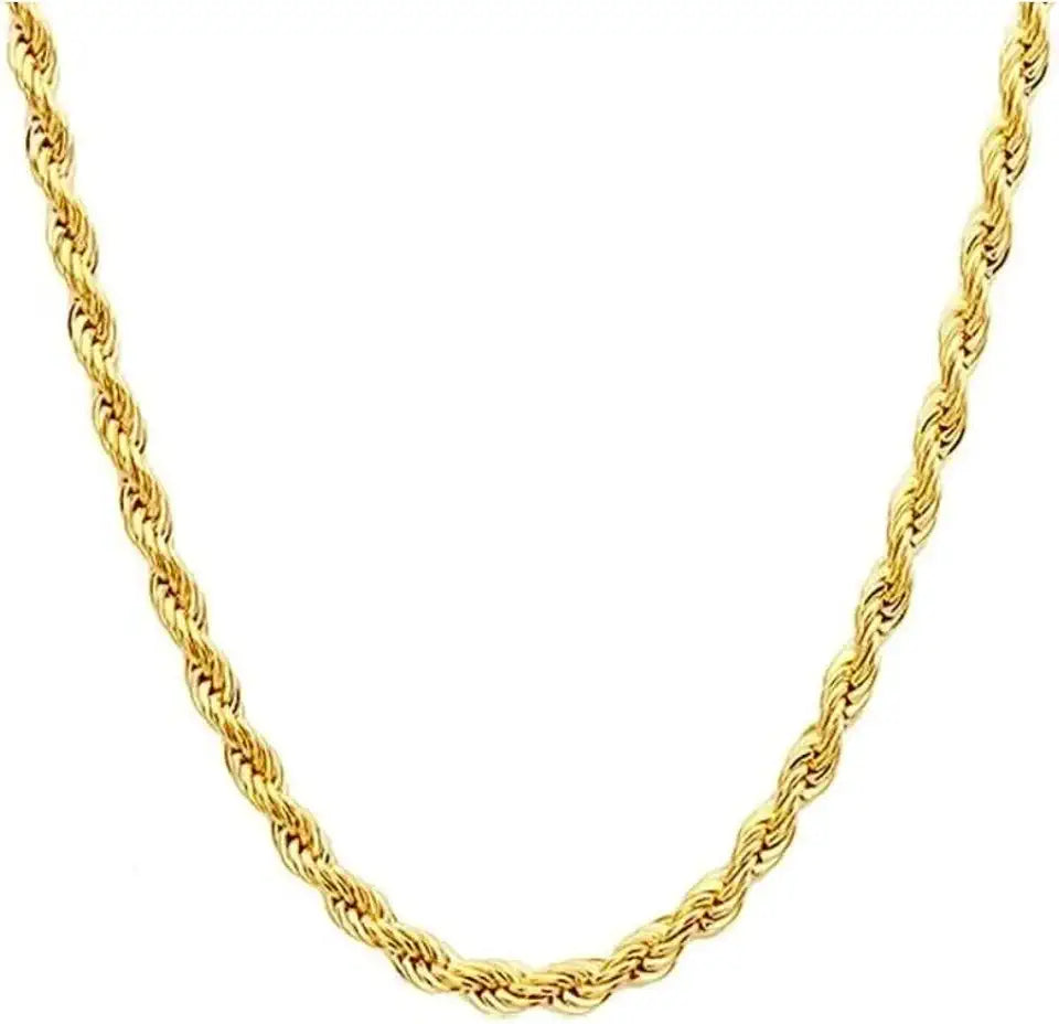 Gold-Tone Rope Necklace