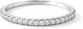 Gold-Tone Lab-Grown Diamond Wedding Band