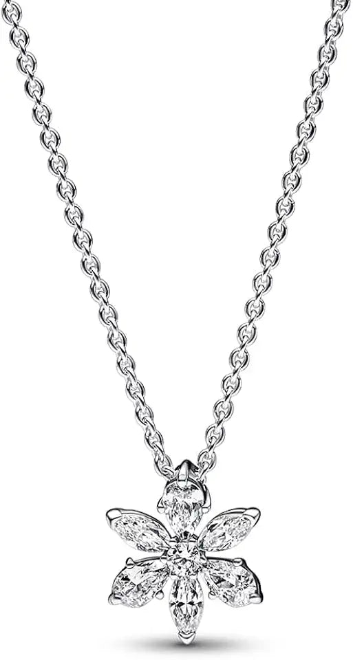 Sterling Silver Cubic Zirconia Necklace