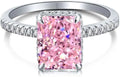 Gold-Tone Sterling Silver Emerald-Cut Emerald Ring