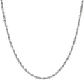 Rhodium-Plated Sterling Silver Rope Necklace