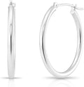 Gold-Tone Round Hoop Earrings