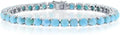 Sterling Silver Round Tennis Bracelet