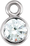 Gold-Tone Drop Pendant, 3mm