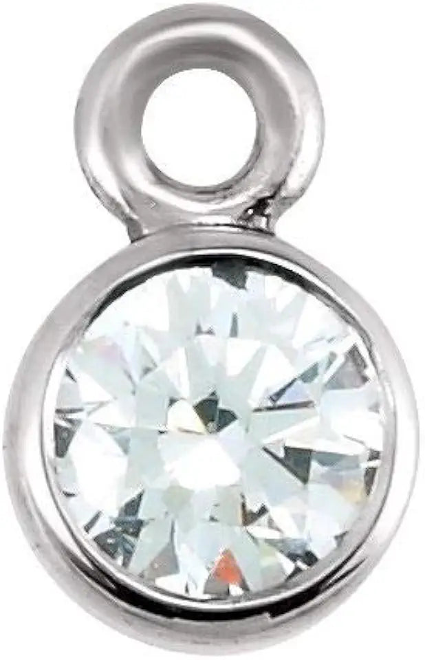 Gold-Tone Drop Pendant, 3mm