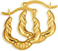 Gold-Tone Hoop Earrings, 1.5mm