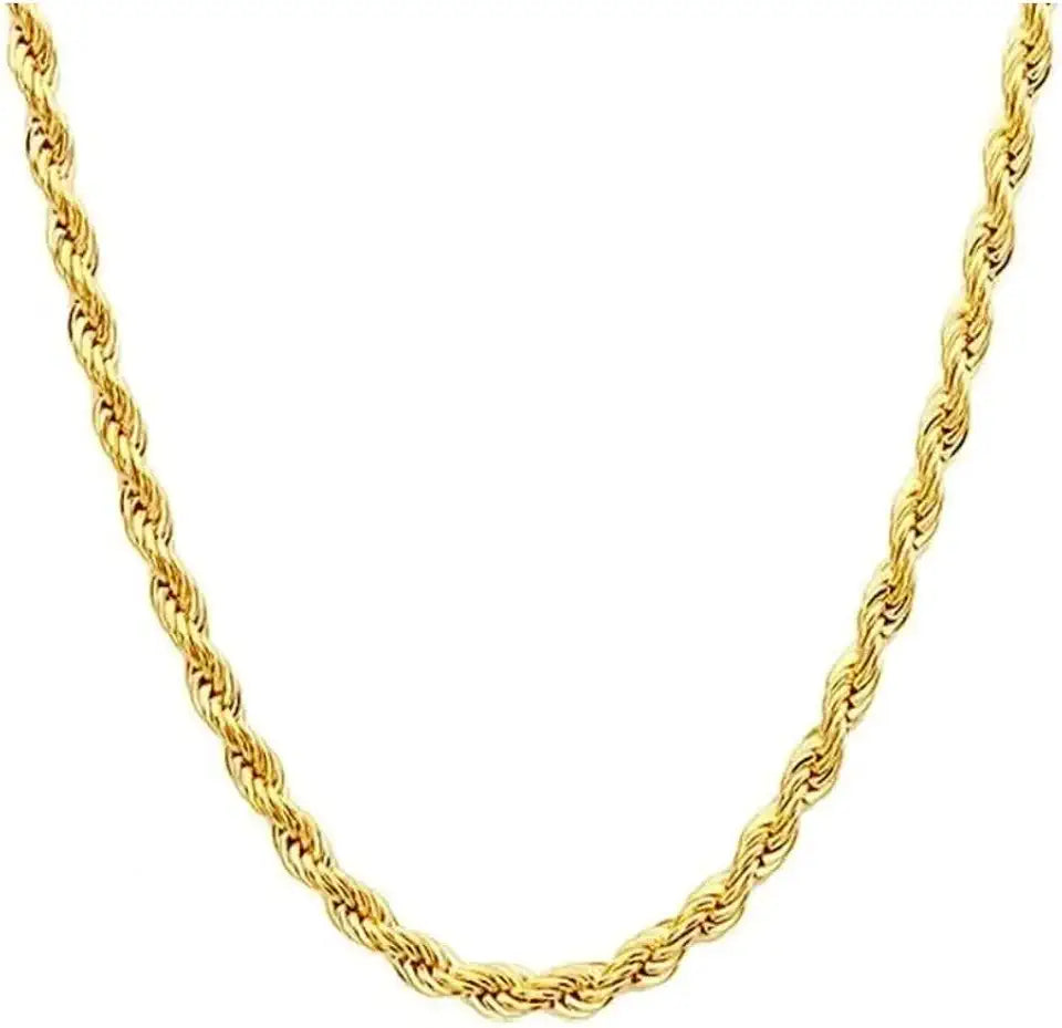 Gold-Tone Rope Chain, 4.2 mm