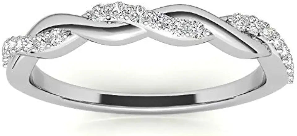 Moissanite Wedding Band
