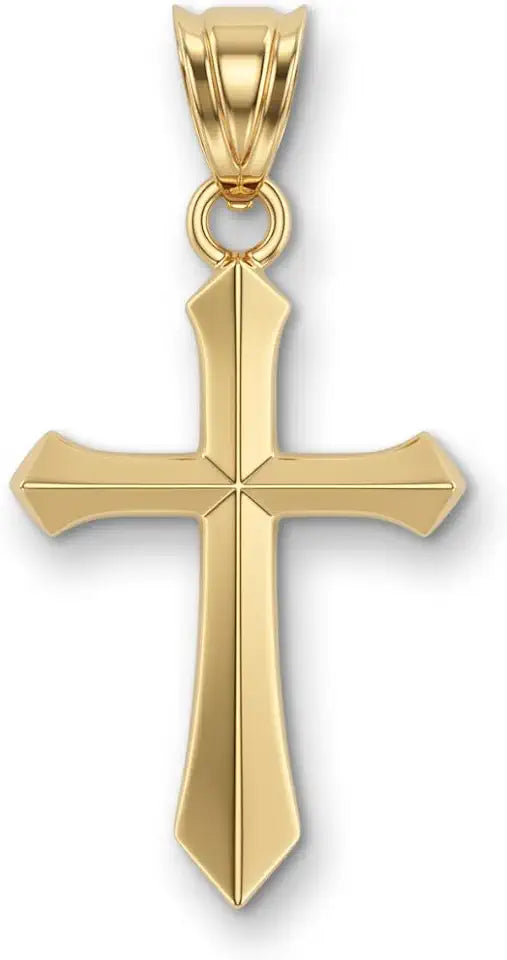Gold-Tone Cross Necklace