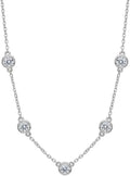 Yellow Gold-Plated Lab-Grown Diamond Necklace