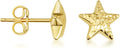Gold-Tone Stud Star Earrings