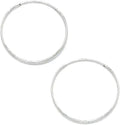 Gold-Tone Round Hoop Earrings, 16mm