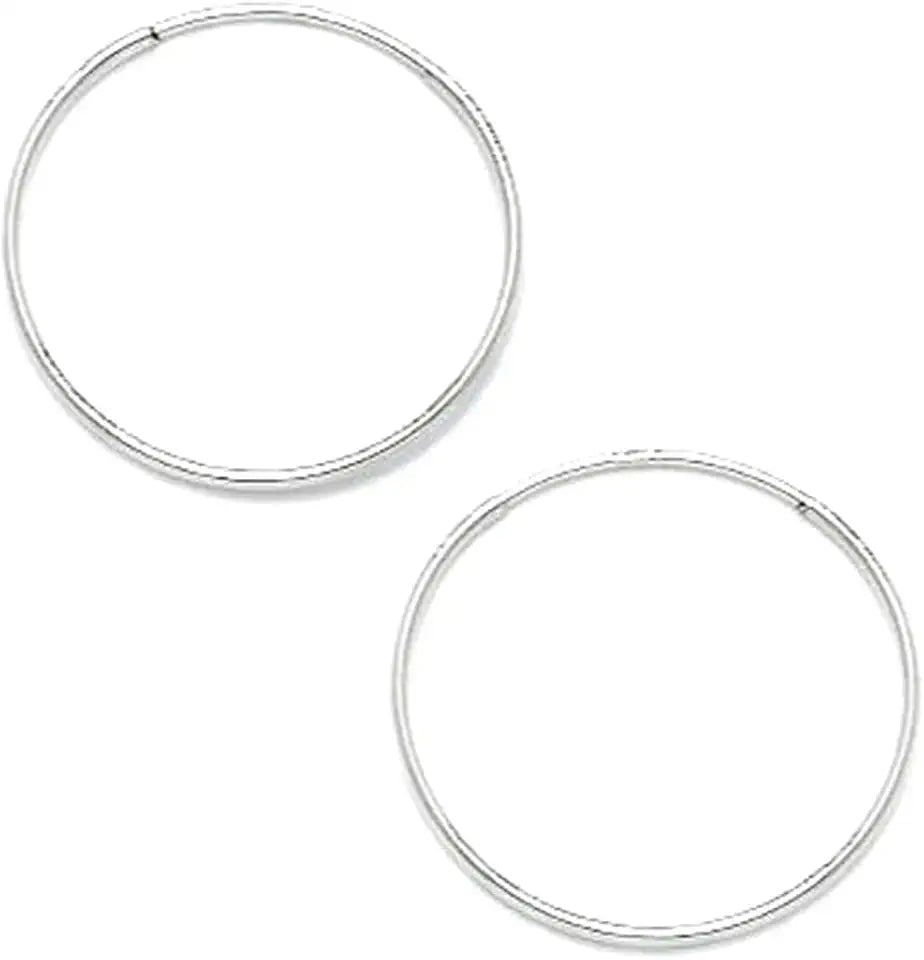 Gold-Tone Round Hoop Earrings, 16mm