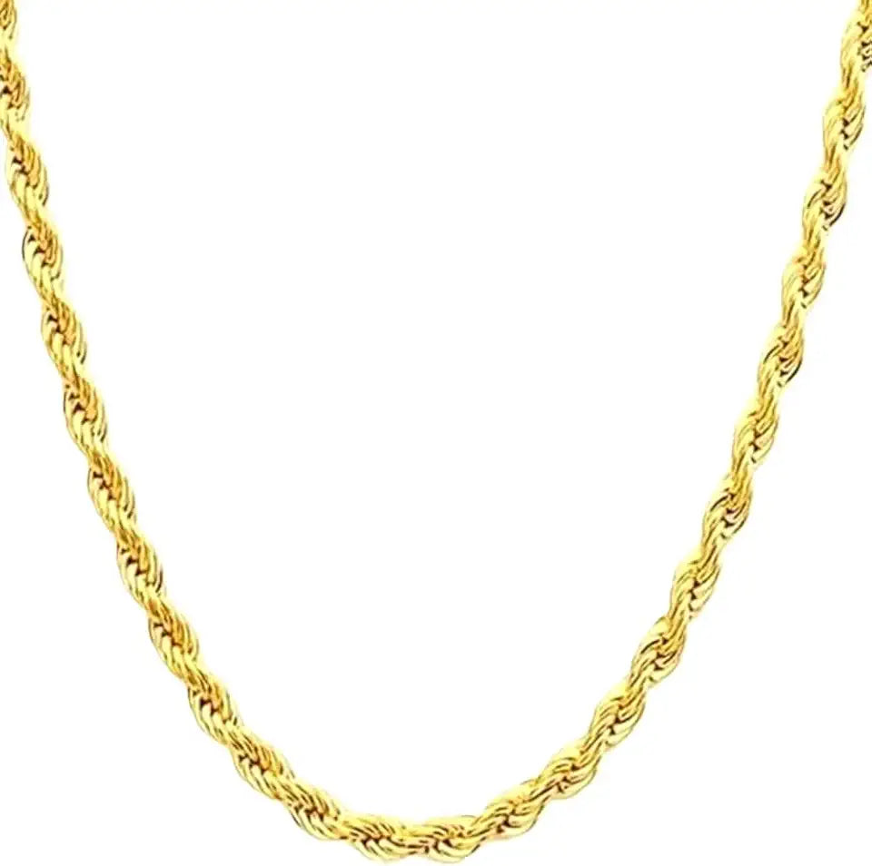 Gold-Tone Rope Chain