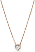 Gold-Tone Cubic Zirconia Heart Necklace