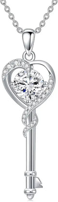 Moissanite Heart Necklace