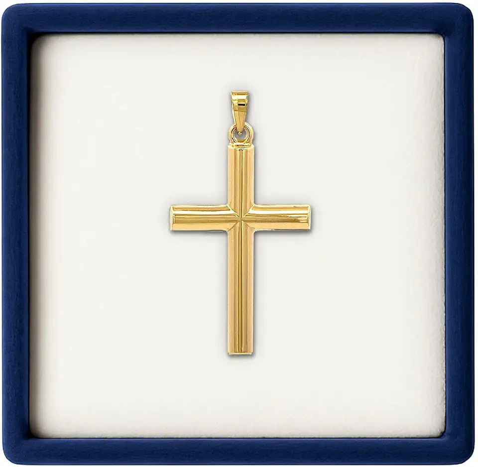 Gold-Tone Cross Necklace