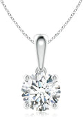 Gold-Tone Solitaire Necklace