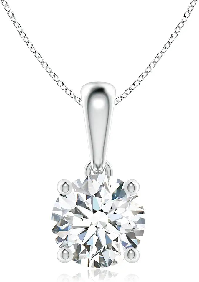 Gold-Tone Solitaire Necklace