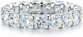 Sterling Silver Square Moissanite Wedding Band, 4mm