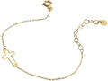 Gold-Plated Cross Bracelet