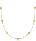 Gold-Tone Peridot Necklace