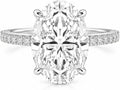 Oval Moissanite Engagement Ring
