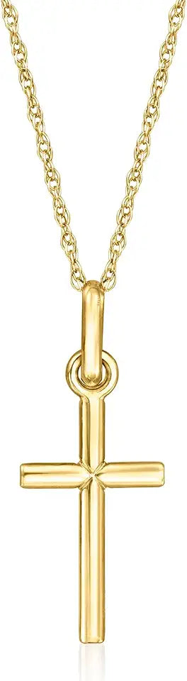 Gold-Tone Cross Necklace