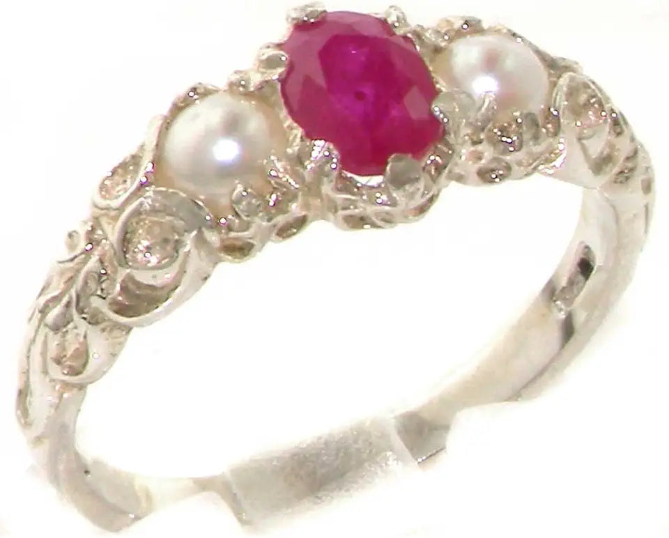 Sterling Silver Ruby Ring
