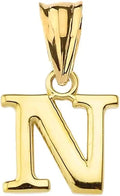 Gold-Tone Initial Pendant