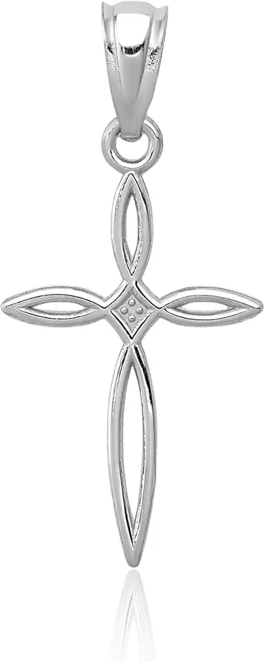 Gold-Tone Cross Necklace, 24mm