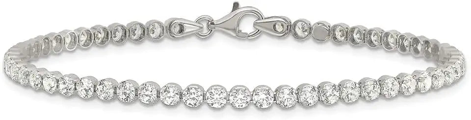 Round Cubic Zirconia Tennis Bracelet