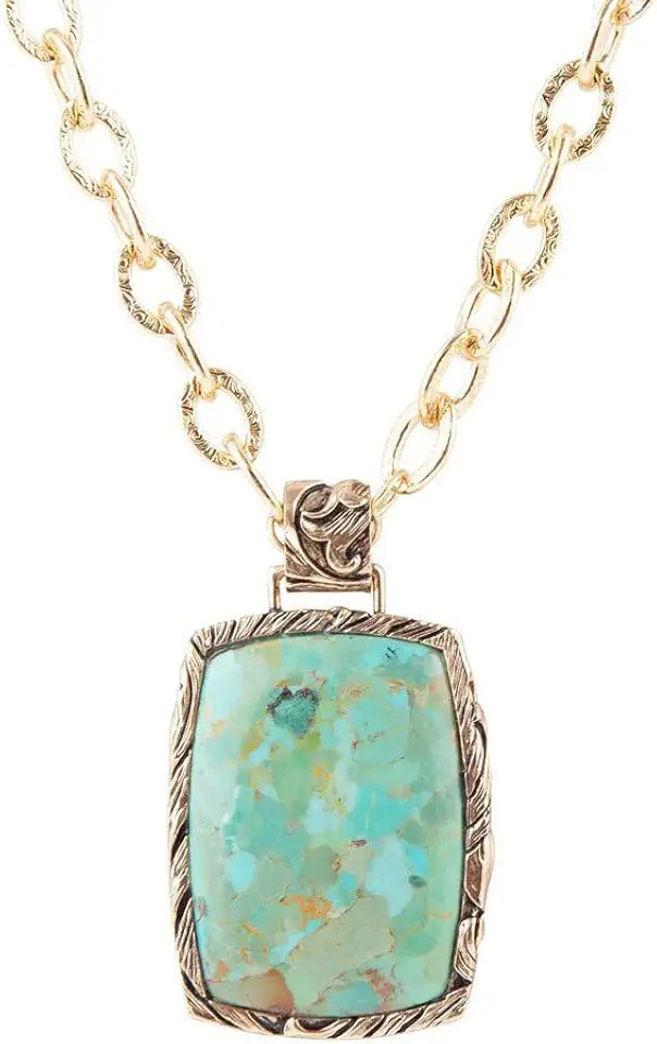 Turquoise Floral Necklace