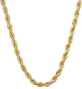 Gold-Tone Rope Necklace, 4.2mm